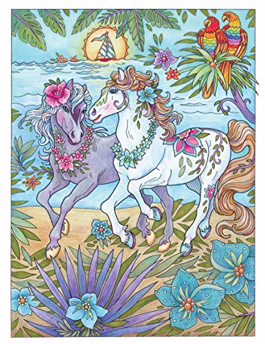 Creative Haven Dream Horses Coloring Book (Creative Haven Colouring Book)