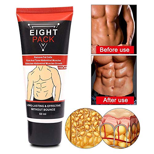 Crema abdominal, Hombres Mujeres Crema para músculos abdominales, Anti celulitis que adelgaza la crema quema grasa, reafirmante aumenta la fuerza muscular y quema grasa