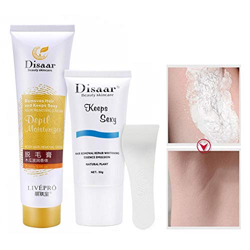 Crema depilatoria premium - Crema depilatoria de primera calidad - Eliminación del vello sin dolor rápida y eficaz para mujeres y hombres, rápida y segura Pasta de limpieza depilatoria unisex segura p
