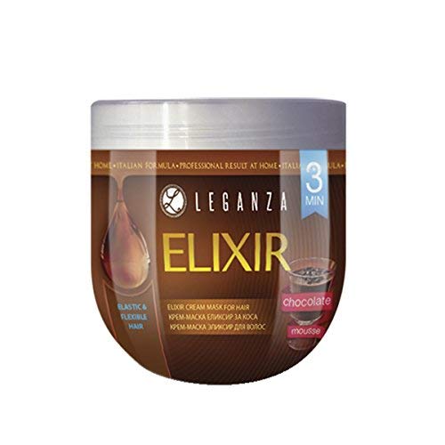 Crema mascarilla capilar con dispensador con Mousse de Chocolate, Leganza