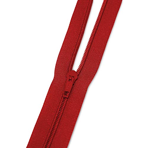 Cremallera Continua por metros con Cursores a juego color Rojo Happers