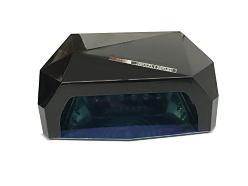 Crisnails - 36W Lámpara de Uñas Manicura CCFL CFL para Gel y Esmalte UV LED Secador Lámpara (Negro)