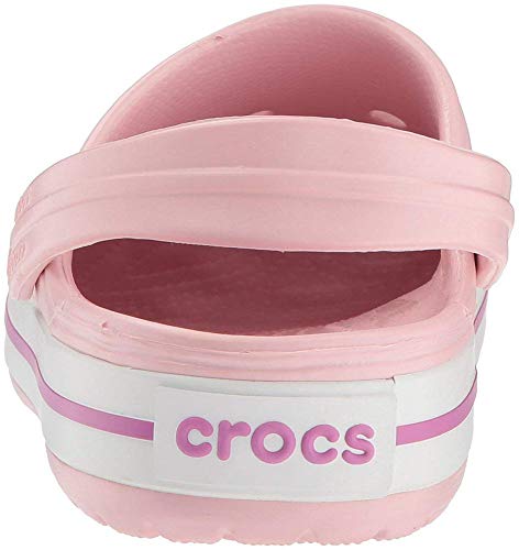 Crocs Crocband U, Zuecos Unisex Adulto, Rosa (Pearl Pink-Wild Orchid), 36-37 EU