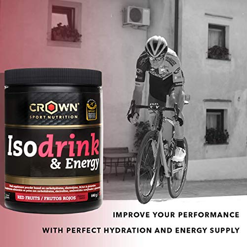 Crown Sport Nutrition Bebida Isotónica - Isotónico en polvo con carbohidratos, sales y aminoácidos. Certificación antidoping Informed Sport