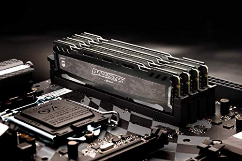 Crucial Ballistix Sport LT BLS2K8G4D32AESBK 3200 MHz, DDR4, DRAM, Memoria Gamer Kit para ordenadores de sobremesa, 16 GB (8 GB x 2), CL16 (Gris)
