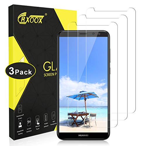 CRXOOX 3 Piezas Protector de Pantalla para Huawei Mate 10 Lite, Cristal Templado Vidrio Templado [Fácil de Instalar] [Sin Burbujas] [3D-Touch/9H Dureza] [Anti-Aceite] - Transparente