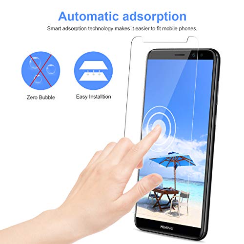 CRXOOX 3 Piezas Protector de Pantalla para Huawei Mate 10 Lite, Cristal Templado Vidrio Templado [Fácil de Instalar] [Sin Burbujas] [3D-Touch/9H Dureza] [Anti-Aceite] - Transparente