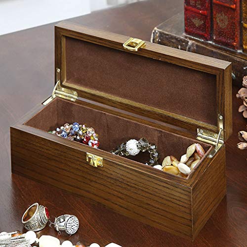 Cuadro De Arriba Retro Creativo Reloj Tallado, Caja De Almacenamiento De Exhibición De La Joyería, Almacenamiento 3 Reloj Caja De Madera, De Metal Hebilla Caja De Almacenamiento Caja De Reloj De Mader