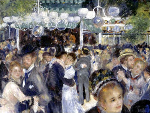 Cuadro de Madera 80 x 60 cm: Moulin de la Galette de Pierre-Auguste Renoir/akg-Images