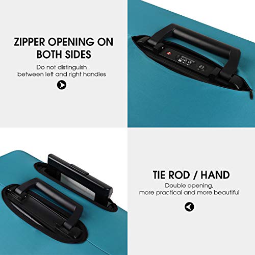 Cubierta de Equipaje Funda de Maleta 18-32 Pulgadas de Fibra de carbón de bambú Cubierta de Equipaje Poliéster Equipaje de Viaje Cubierta de la Caja Protectora (Color 2, XL)