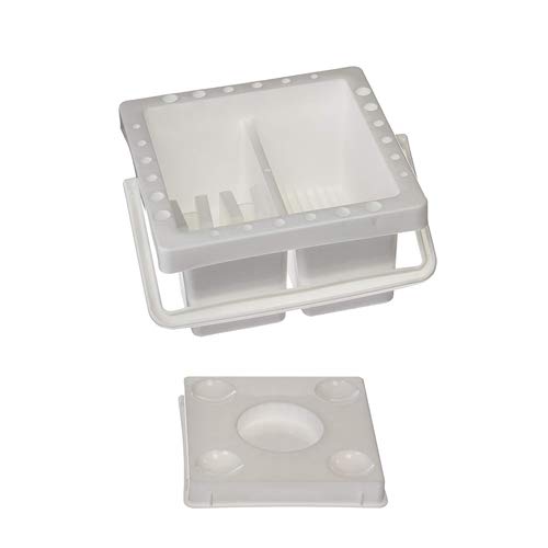 Cubo limpia pincel multiuso, apto para pinturas acrílicas, oleo, acuarelas. Recipiente de limpeza pinceles (CUADRADO)