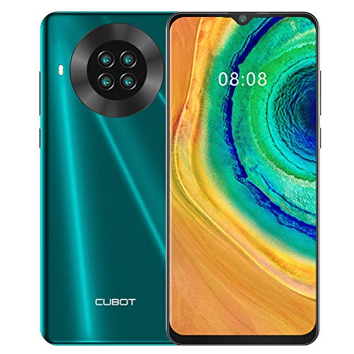 CUBOT Note 20 Smartphone 4G, Teléfono Móvil Libre Android 10.0 6,5 Pulgadas 64GB ROM 4200mAh Quad Cámara12+20MP, Face ID GPS WiFi Dual SIM Quad-Core, Negro