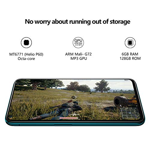 CUBOT X30 Smartphone Android 10.0 4G Teléfono Movil Libre 6.4" Pulgadas FHD+ 256GB ROM 8GB RAM 4200 mAh Cinco cámaras Dual Sim Face ID, Aurora