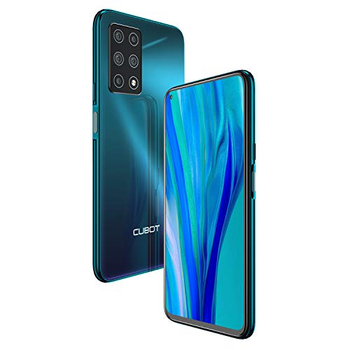 CUBOT X30 Smartphone Android 10.0 4G Teléfono Movil Libre 6.4" Pulgadas FHD+ 256GB ROM 8GB RAM 4200 mAh Cinco cámaras Dual Sim Face ID, Aurora