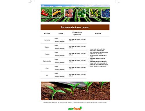CULTIVERS Humus Líquido de Lombriz Ecológico de 5 l. Materia Orgánica Rica en Microorganismos. Regenerador de la Vida del Suelo. Aumenta la Calidad y producción de Las cosechas.