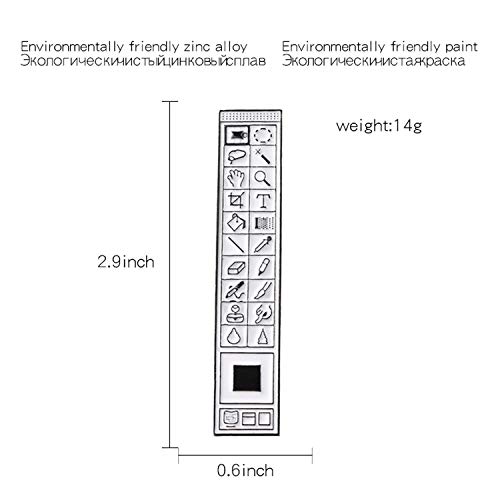 Cursores clásicos de píxeles PS AI Photoshop barra de herramientas de reloj de arena para computadora con icono de ratón, puntero de mano, flecha esmaltada, 3 pines