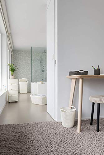 Curver Cesta Knit 40L, Blanco Oasis, 57.5x36.5x25 cm, 228393