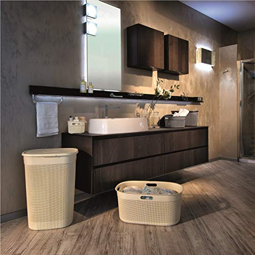 Curver Filo Cesto para Ropa, Blanco Marfil, 45 L