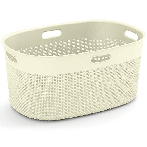 Curver Filo Cesto para Ropa, Blanco Marfil, 45 L