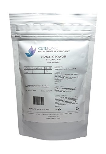Cutetonic® Polvo de vitamina C ultrafino (ácido L-ascórbico) (100g)