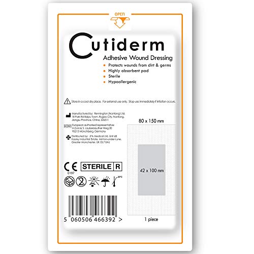 Cutiderm Apósito Adhesivo 80mm x 150mm - Pack of 10