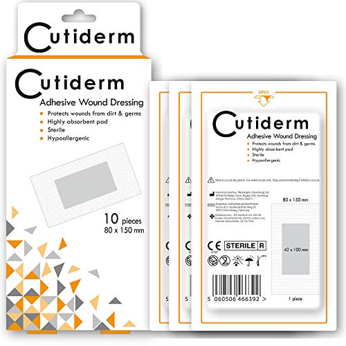 Cutiderm Apósito Adhesivo 80mm x 150mm - Pack of 10