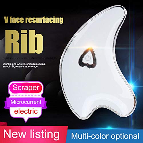 Cutogain - Masajeador Facial eléctrico con Placa de rascador microcurrente Rosa Rosa