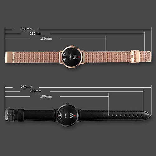 CUzzhtzy Creativo Reloj de Cuarzo, Nueva Manera Ocasional Pares ningún Puntero Regalo Neto Reloj de la Correa, de Oro Rosa Temperamento Casual Impermeable Reloj de Las Mujeres Adecuado para Viajes/u