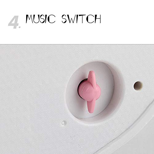 CWC Caja de Almacenamiento de joyería Muchacha Musical, con la Bailarina Rotar, Maquillaje Presente Espejo Caja de música del Chica del cumpleaños de Navidad Ideal (Color : Pink)