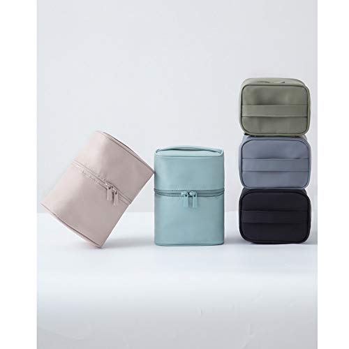 CXJC Color sólido rectangular cosmética Bolso, trabajo al aire libre Cosmética de viaje bolsa de almacenamiento, portátil bolso cosmético, Corea del multifuncional de gran capacidad de almacenamiento