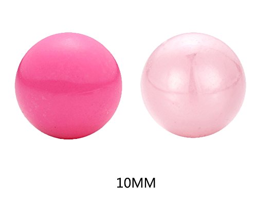 Daesar Chapado en Oro Mujer Collar Difusor de Aceite Esencial de Perfume Collar Redondo Bola Blanco CZ Collar de Mujer Embarazada Collar Colgante Mujer Collar Oro Rosa Mujer Bola Blanca