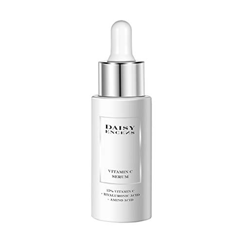 Daisy Encens Suero Facial con Vitamina C y Ácido Hialurónico, Sérum Facial Anti-arrugas, Anti Manchas, Antienvejecimiento 40ml