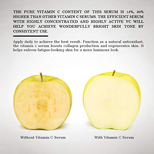 Daisy Encens Suero Facial con Vitamina C y Ácido Hialurónico, Sérum Facial Anti-arrugas, Anti Manchas, Antienvejecimiento 40ml