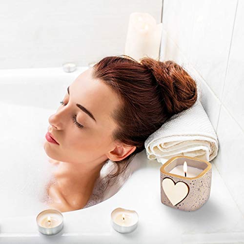 Danolt Velas Perfumadas Jabón Rose Regalo Set, Flor de Rosa jabón Artificial y Velas de Aromaterapia de Cera de SOYA Natural con Caja de Regalo para el Día de San Valentín de Cumpleaños.