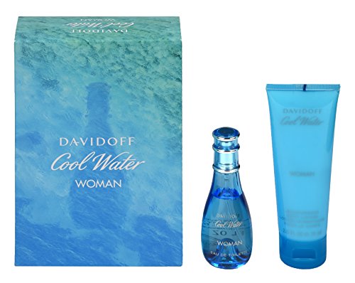 Davidoff Cool Water Woman Giftset EDT Spray Plus Hidratante Cuerpo Lotion, 30 ml/75 ml
