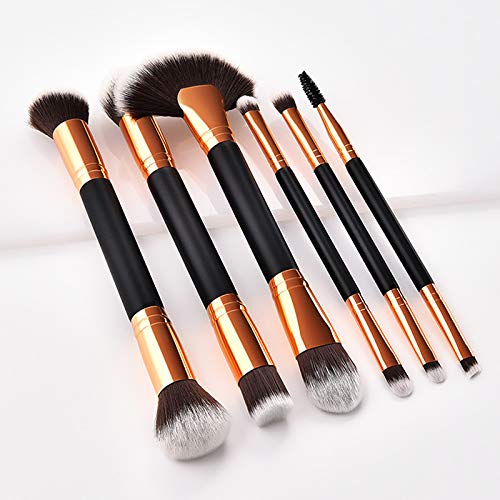 Da.Wa 6X Juego de Cepillo de Maquillaje 22 * 12 * 2cm Rubor Contorno de los Labios Corrector Brochas Cosmética
