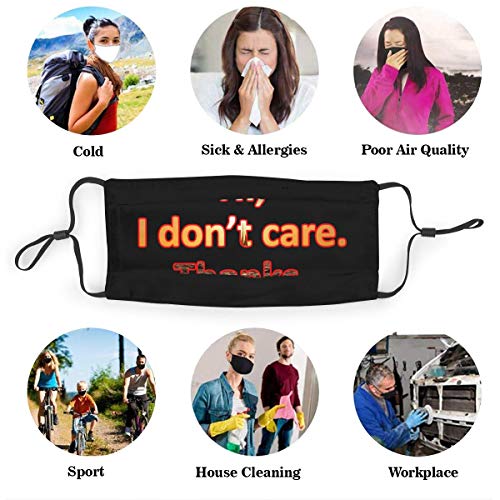 DDOBY Hola no me importa gracias capucha protectora de moda | Lavable y reutilizable | Lindas máscaras para mantener el calor | Unisexo