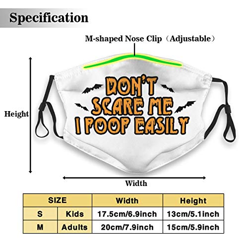 DDOBY No me asustes I Poop fácilmente 2 Capucha protectora de moda | Lavable y reutilizable | Lindas máscaras para mantener el calor | Unisexo