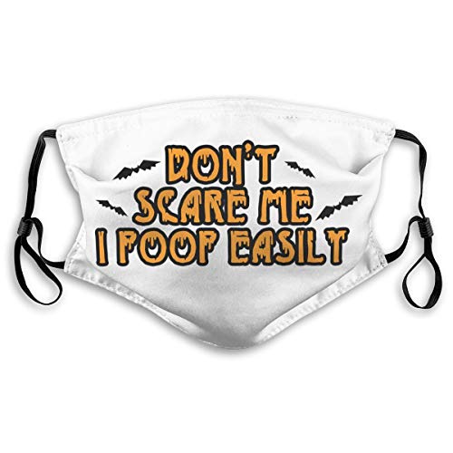 DDOBY No me asustes I Poop fácilmente 2 Capucha protectora de moda | Lavable y reutilizable | Lindas máscaras para mantener el calor | Unisexo