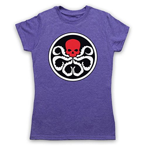 Death To Videodrome Captain Hydra Red Skull Graphic Novel Superhero Film - Camiseta para mujer Violeta del año. 34 ES/36 ES/S