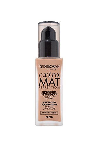 Deborah Milano FONDOTINTA EXTRA MAT PERFECTION 30ml 36g Botella Líquido base de maquillaje - Base de maquillaje (Beige, Apricaot, Mujeres, Botella, Líquido, 30 ml)