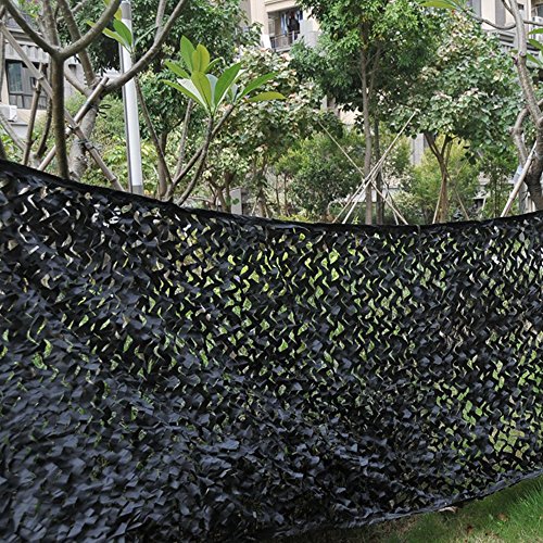 DECHO-C - Red de camuflaje de 2 x 3 m para parasoles, caza, tiro, acampada, multicolor, BK