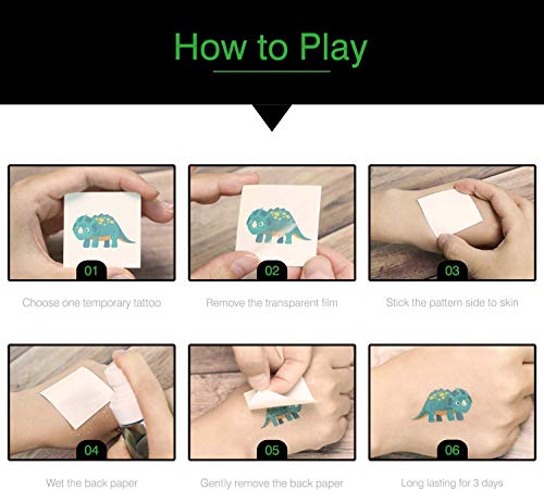 DEEPLAY 180pcs Assorted Halloween Tattoos, 30 Designs Including 36 Glow in The Dark Children Tattoos Halloween Trick or Treat Ghost Monster Pumpkin Tattoos