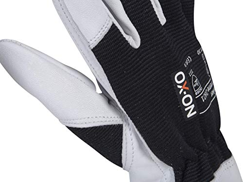 délimination uhman. OX on Stone de gants de travail en cuir doux Gants avec dos spandex Taille 9–12 + 1 paire Bouchons anti-bruit de 3 m