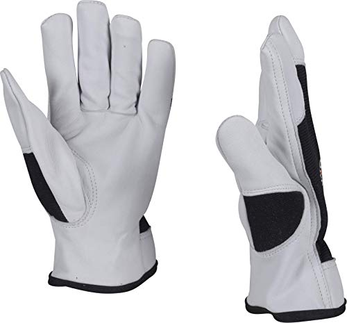 délimination uhman. OX on Stone de gants de travail en cuir doux Gants avec dos spandex Taille 9–12 + 1 paire Bouchons anti-bruit de 3 m