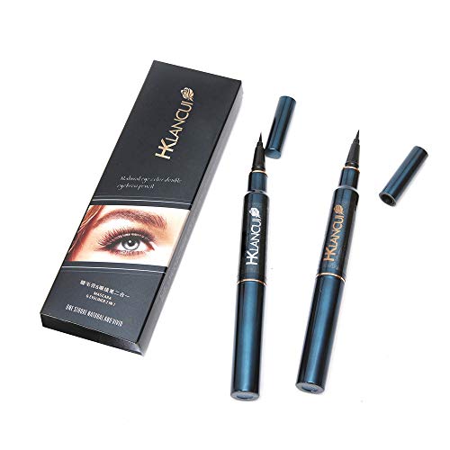 Delineador de ojos a prueba de agua, delineador líquido negro, resistente al agua, antiincrustante, delineador líquido de larga duración (tiro)