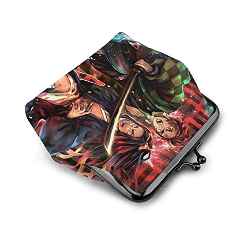 Demon Monedero Monedero Cartera Monedero Tarjetas de crédito Pouch Lock Hebilla Exquisita Maquillaje Celular Mujer Piel Contantes Monedero Cartera