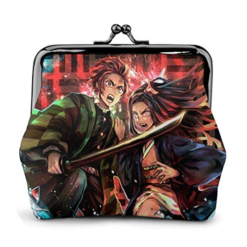 Demon Monedero Monedero Cartera Monedero Tarjetas de crédito Pouch Lock Hebilla Exquisita Maquillaje Celular Mujer Piel Contantes Monedero Cartera