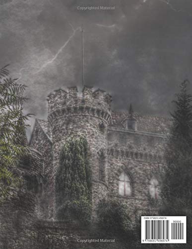 Demons And Witches Live In This Haunted House: Halloween Lined Notebook Journal: Lined Journal 8.5 x 11