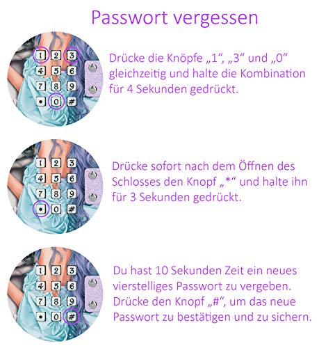Depesche 10864 Joyero con código y sonido, TOPModel, rosa, aprox. 15,7 x 20 x 12,5 cm